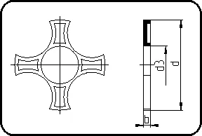 Noseći disk, brizganje, Istovremeno zavarivanje, PP/PP – kod 098