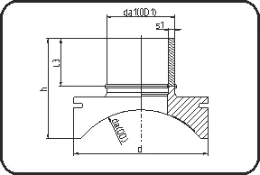 Spigot sedlo System Topload, mašinska obrada, elektrofuzija, PE 100-RC crna – kod 289