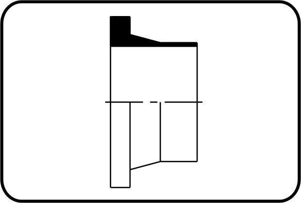 Stub prirubnica DIN, kratki trn, mašinska obrada, čeono zavarivanje, PE 100-RC crna – kod 312