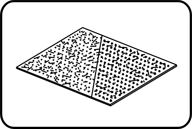 Folija MSB/MST, microspike/microspike - 5,15m, kalandrisano, Zavarivanje vrućim klinom, HDPE crna – kod 529