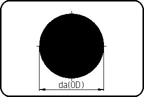 Okrugla šipka, L=1m, ekstrudirana, PFA prirodna – kod 800