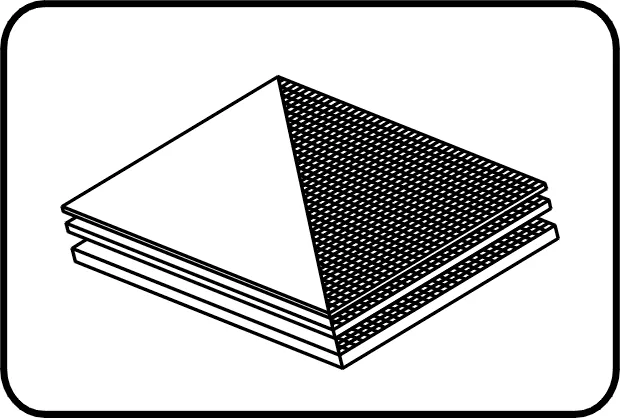 Ploča ojačana tkaninom, poliestarska tkanina-3000X1500mm, EN ISO 15014, ekstrudirana, zaštitna folija na obe strane, PVDF prirodna – kod 37.610.3