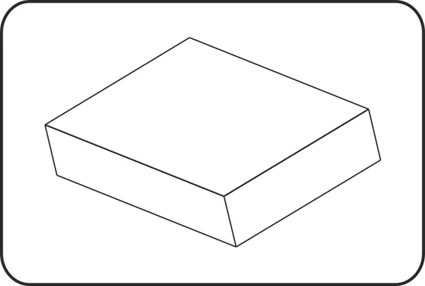 Blok, 1000x610mm, ekstrudirana, PVDF prirodna – kod 645