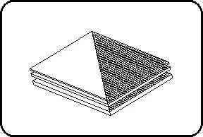 Ploča SK+ tkanina, sintetička tkanina 3000x1500mm, ekstrudirana, zaštitna folija na obe strane, PVDF prirodna – kod 670