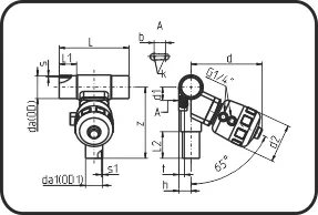 T-membranski ventil pneumatski, zatvara se elastičnošću, EPDM/PTFE membrana, čeono + IR + HPF zavarivanje, PVDF UHP prirodna – kod 345