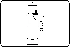 HPF-E-mufa, brizganje, HPF zavarivanje, PVDF UHP prirodna – kod 073