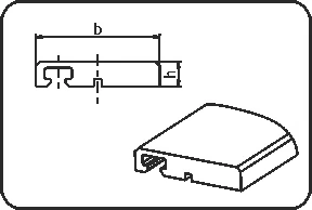 HYDROCLICK profil, jednostrani, Pribor za ugradnju, mašinska obrada, Ekstruziono zavarivanje, PE 100 / PE 100-RC crna – kod 579.1